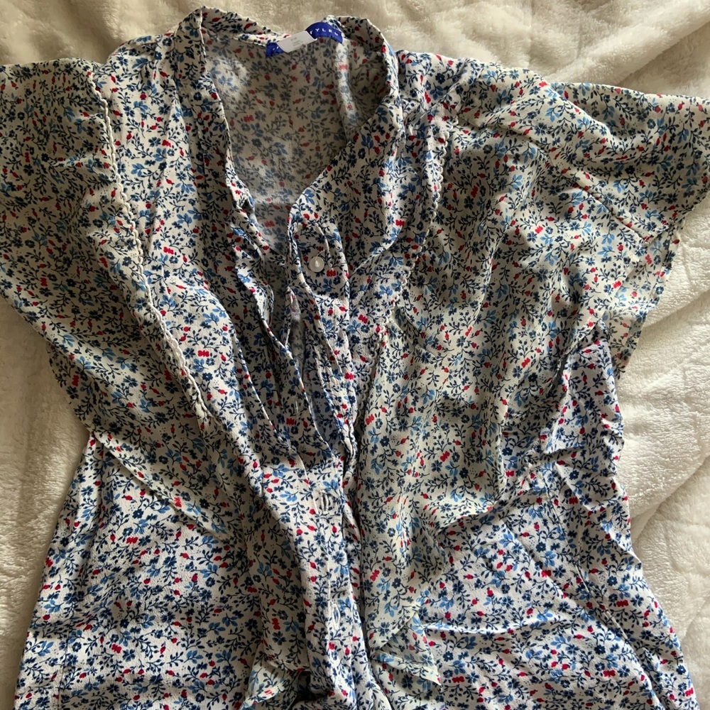 Vintage Tied Up Floral Blouse